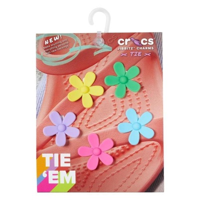 Kit Jibbitz Crocs para Tira da Sandália Flores - 5 Unidades - Foto 3