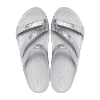 Sandália Crocs Kadee Ii Glitter Sandal W - Feminino - Foto 4
