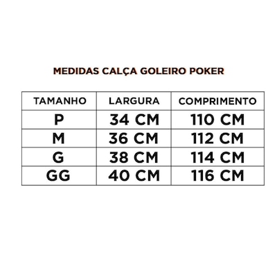Calça De Goleiro Profissional Poker 6 Futebol Campo Futsal - Foto 5
