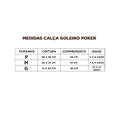 Calça de Goleiro Poker Mundial Junior 5 Futebol Campo Futsal - Infantil - Foto 5