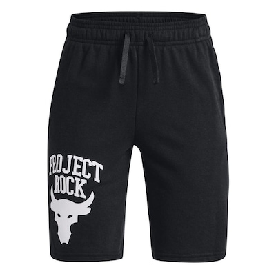 Bermuda Under Armour Project Rock Brahma Bull Terry - Infantil - Foto 1