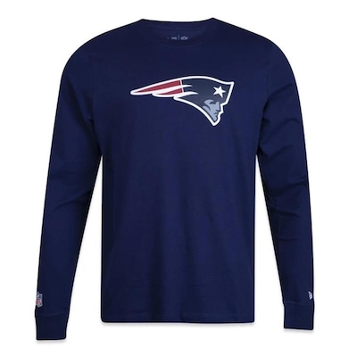 Camiseta New Era New England Patriots Core Manga Longa - Masculina - Foto 1