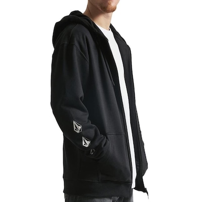 Blusão de Moletom com Capuz Volcom Aberto Iconic WT23 - Masculino - Foto 3