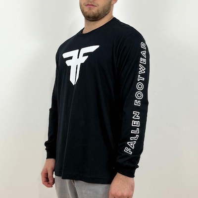 Camiseta Fallen Manga Longa Silk Frente - Masculino - Foto 2