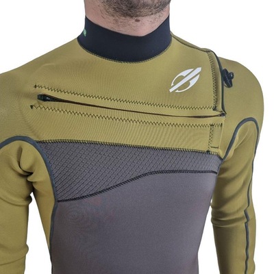 Long John Mormaii Manga Longa Chestzip 2MM - Masculino - Foto 2
