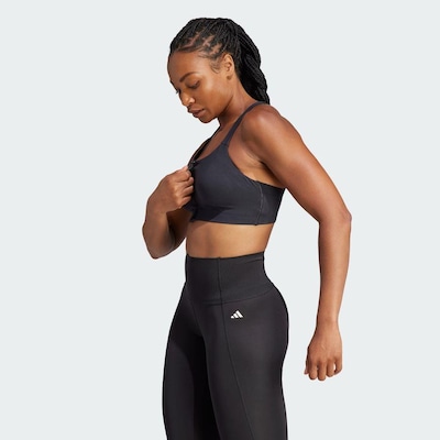 Top Fitness com Bojo adidas Zíper Alto Suporte Tlrd Impact Luxe - Feminino - Foto 4