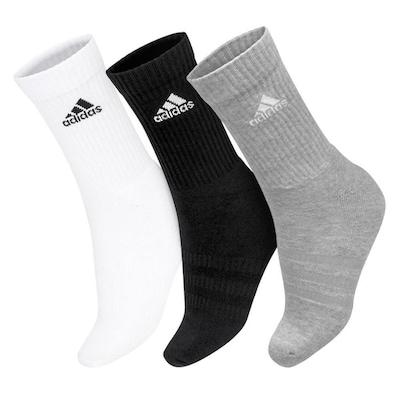 Kit Meias adidas SPW CRW 35 ao 37 - 3 Pares - Adulto - Foto 1