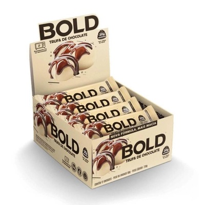 Bold Bar (Caixa com 12 x 60g) Bold Snacks - Trufa de Chocolate - Foto 1
