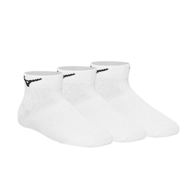 Kit Meias Mizuno Basic Cano Baixo - 3 Pares - Unissex - Foto 1
