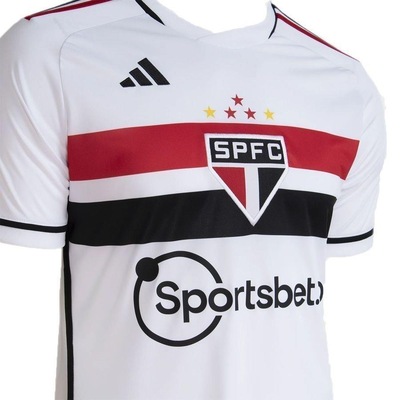 Camisa do São Paulo I 23/24 Torcedor adidas - Masculina - Foto 3