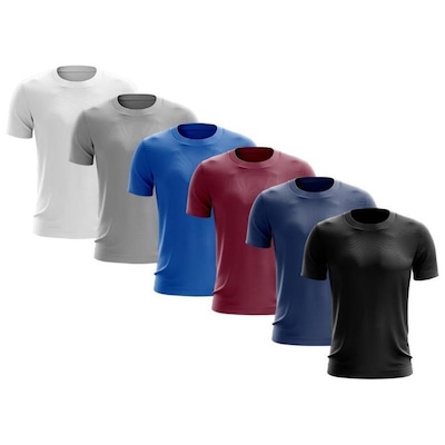 Kit de Camisas Térmica Adriben Dry Fit com Proteção Solar - 6 Unidades - Masculina - Foto 3