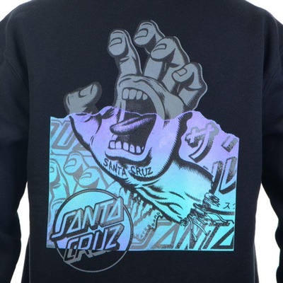 Blusão de Moletom com Capuz Santa Cruz Screaming Hand Color - Masculino - Foto 3