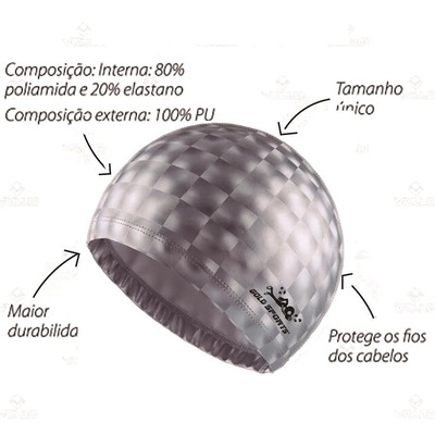 Kit de Natação Gold Sports: Óculos New Shark + Touca + Protetor de Ouvido - Infantil - Foto 2