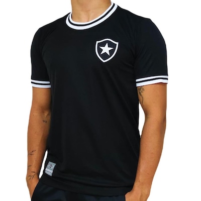 Camisa do Botafogo RetrôMania Jacquard Glorioso - Masculina - Foto 1