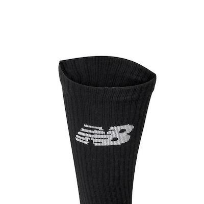 Kit de Meias Cano Alto New Balance Lifestyle - 3 Pares - Adulto - Foto 2