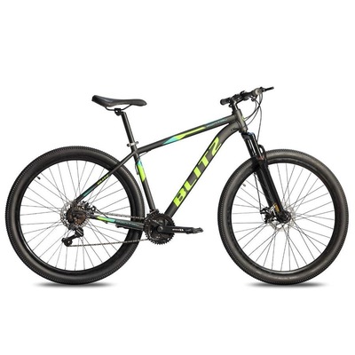 Bicicleta Aro 29 Blitz Pontal Alumínio Freio a Disco Câmbio Shimano 21V - Unissex - Foto 3