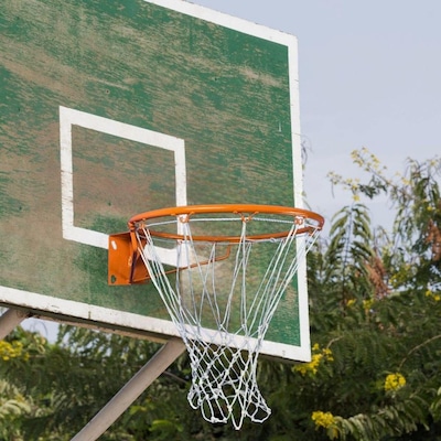 Aro de Basquete Cesta Tamanho Oficial Com Rede Pista E Campo - Foto 5