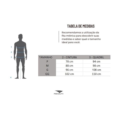 Kit de Futebol Penalty: Calção + Par Meião - Masculino - Foto 3