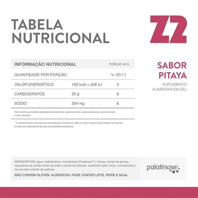 Kit 5 Unidades Energy Gel Z2 Pitaya - Foto 3