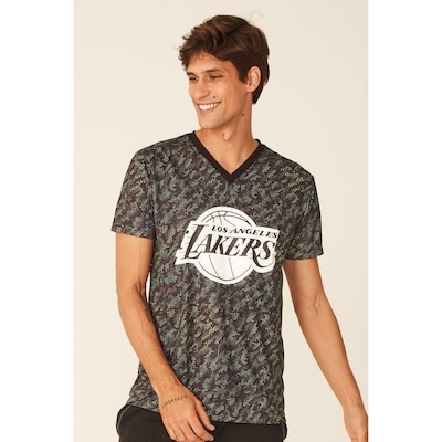 Camiseta Nba Especial Los Angeles Lakers Casual - Masculina - Foto 1