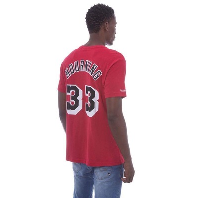 Camiseta Mitchell & Ness Estampada Name Number Miami Heat Alonzo Mourning - Masculina - Foto 4
