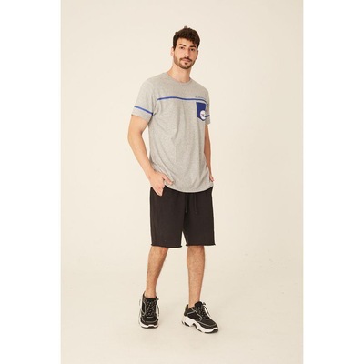 Camiseta NBA Estampada Pocket Philadelphia 76ers Casual - Masculina - Foto 5