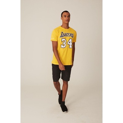 Camiseta Mitchell & Ness Estampada Los Angeles Lakers Shaquille O''''Neal - Masculina - Foto 3