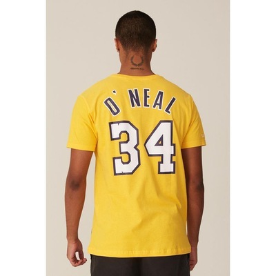 Camiseta Mitchell & Ness Estampada Los Angeles Lakers Shaquille O''''Neal - Masculina - Foto 4