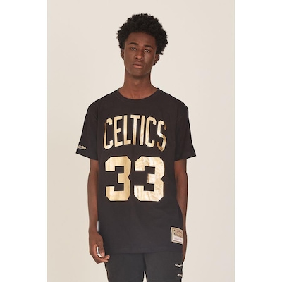 Camiseta Mitchell & Ness Estampada Boston Celtics Larry Bird - Masculina - Foto 3