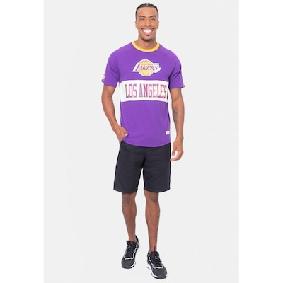 Camiseta Mitchell & Ness Especial Los Angeles Lakers - Masculina - Foto 4