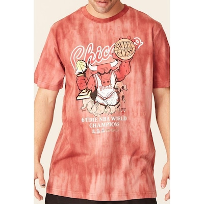 Camiseta Mitchell & Ness Estampada Tie Dye Chicago Bulls - Masculina - Foto 2