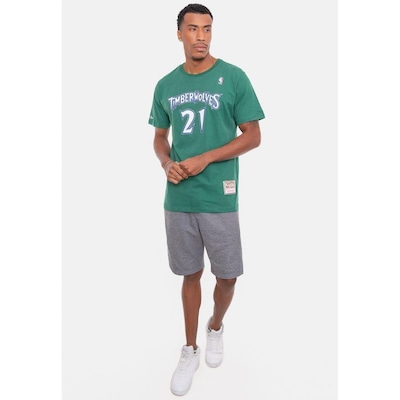Camiseta Mitchell & Ness Especial Minnesota Timberwolves - Masculina - Foto 2