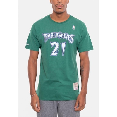 Camiseta Mitchell & Ness Especial Minnesota Timberwolves - Masculina - Foto 4
