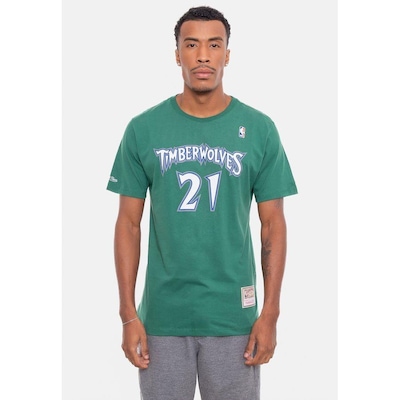 Camiseta Mitchell & Ness Especial Minnesota Timberwolves - Masculina - Foto 1