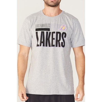 Camiseta Nba Estampada Los Angeles Lakers - Masculina - Foto 2