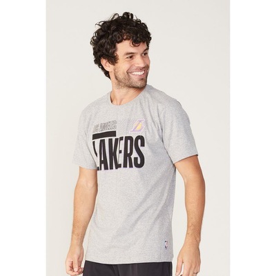 Camiseta Nba Estampada Los Angeles Lakers - Masculina - Foto 4