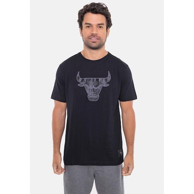 Camiseta NBA Estampada Logo Bulls - Masculina - Foto 3