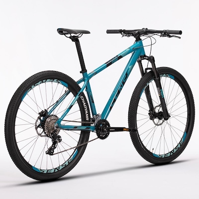 Bicicleta Aro 29 Sense Fun Comp 2023 - Freio a Disco - Câmbio Shimano - 16 Marchas - Adulto AZUL PRETO - Foto 2