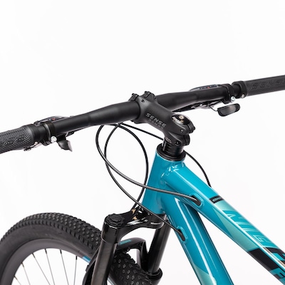 Bicicleta Aro 29 Sense Fun Comp 2023 - Freio a Disco - Câmbio Shimano - 16 Marchas - Adulto AZUL PRETO - Foto 3