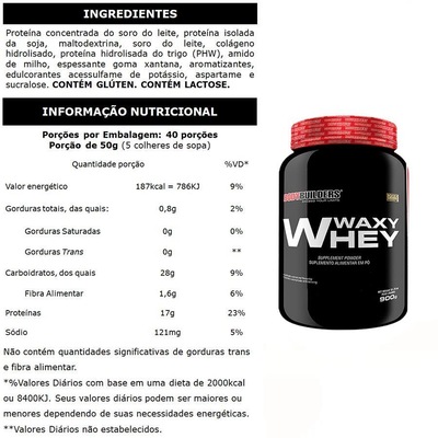 Waxy Whey Protein Bodybuilders - Cappuccino - 900G - Foto 2
