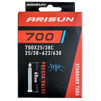 Kit 4X Câmaras de Ar 700 X 25/38 Bike Arisun Bico Fino 60 Mm - Foto 4