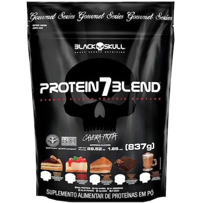 Protein 7 Blend Gourmet Black Skull Refil - 837g - Foto 1