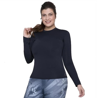 Kit Camisas Térmica Selene Proteção Uv Plus Size - 3 Unidades - Feminina - Foto 2