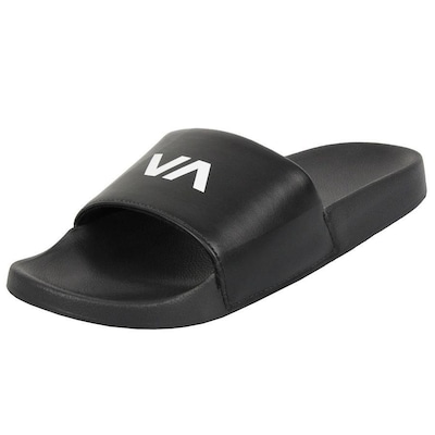 Chinelo Rvca Slide Black - Masculino - Foto 1