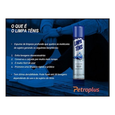 Limpa Tênis Petroplus Premium - 300ml - Foto 2