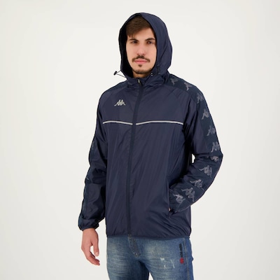 Jaqueta Corta Vento com Capuz Kappa Harris - Masculino - Foto 2
