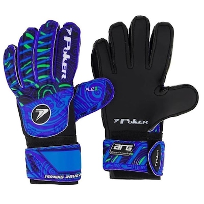 Luvas de Goleiro Poker Training Wave - Infantil - Foto 1