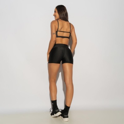 Top Fitness Honey Be Vazado Canelado - Feminino - Foto 5