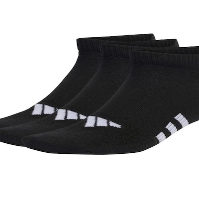 Kit Meias adidas Cano Baixo - 3 Pares - Adulto - Foto 1