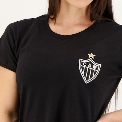 Camisa do Atlético Mineiro Baby Look - Feminina - Foto 3